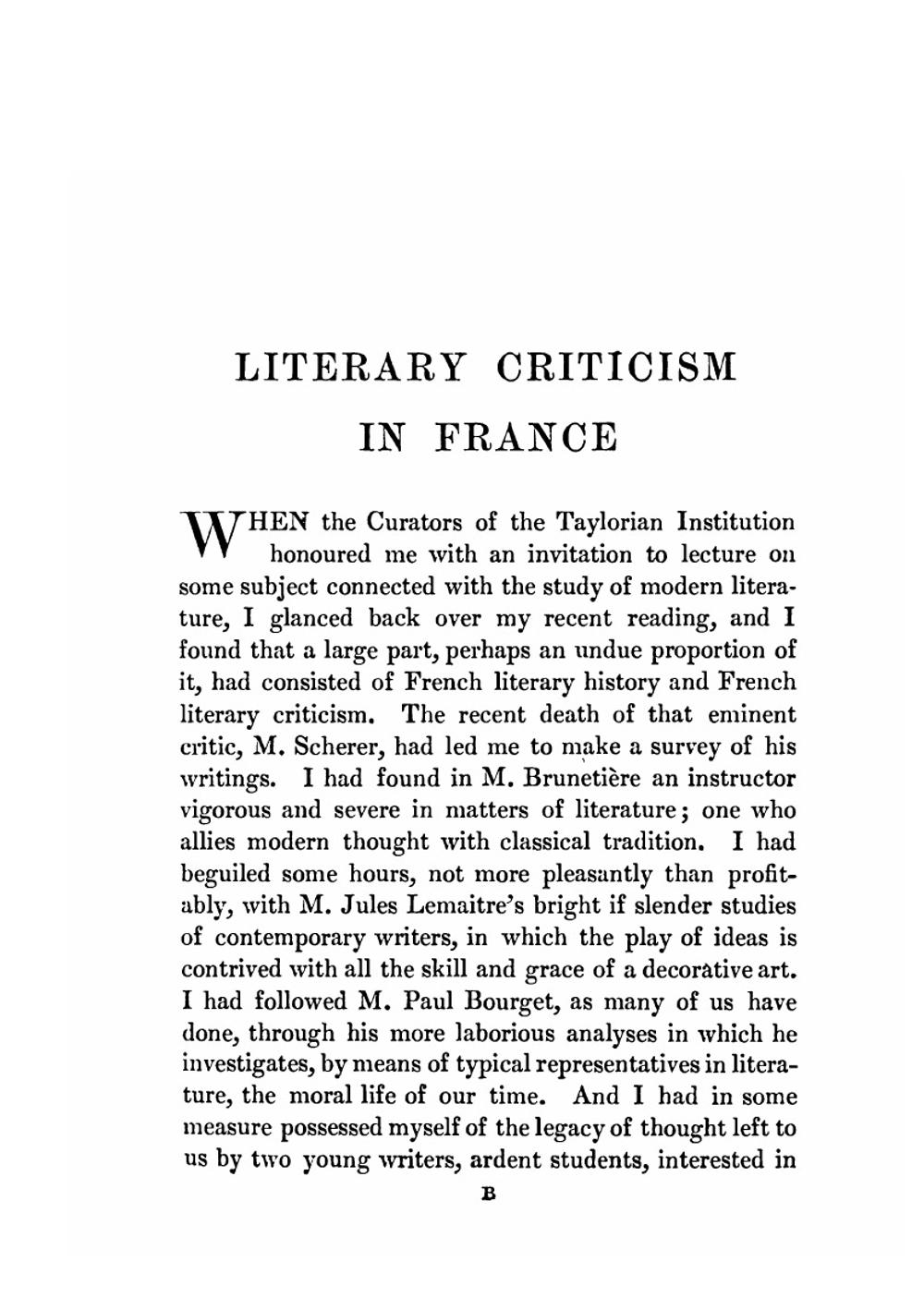 Studies in European literature, being the Taylorian lectures 1889-1899 | Stéphane Mallarmé