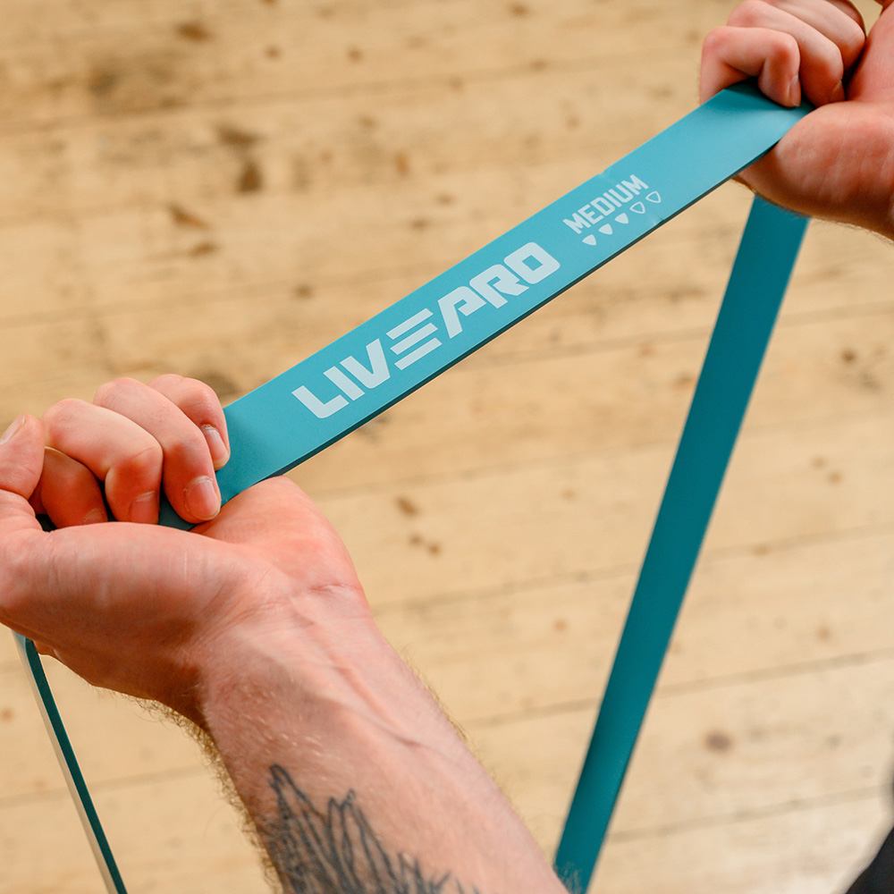 Амортизатор ленточный LivePro SuperBand голубой