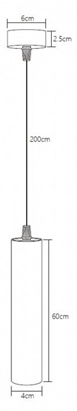 Подвесной светильник Fiberli Tube 12110204