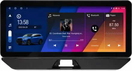 Магнитола Toyota Harrier XU80, Venza 2 2020+ - Canbox H-Line 0051 монитор 12.3" QLED в стиле Audi на Android 10, ТОП-процессор, CarPlay, 4G SIM-слот