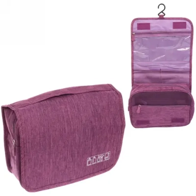 Косметичка - органайзер «Classic», цвет фиолетовый, в склад. виде 20*24*9, в расклад. виде 42*24*9см (несессер)