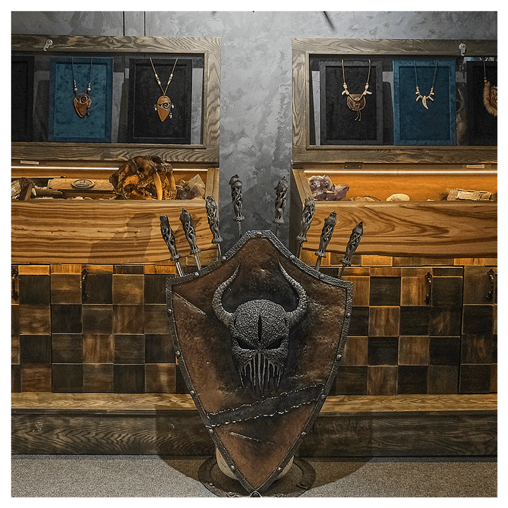 Набор шампуров из серебра «Тотем»