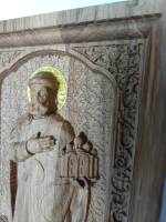 Освященная Икона Святого Князя Ярослава Мудрого из дуба