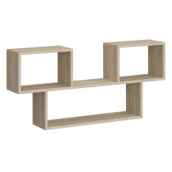 Полноценная навесная полочка оригинальной формы, подойдет для размещения небольших книг и декора.