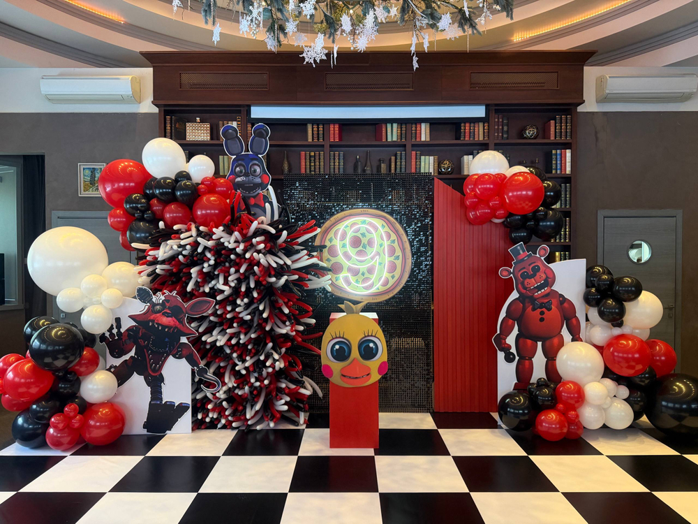 Фотозона пайетка черная/шдм №4681