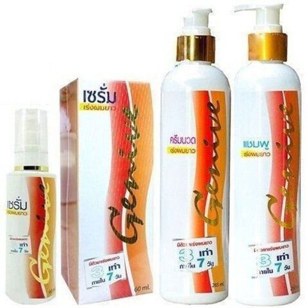 Genive Set for hair growth Shampoo 265 ml. + Conditioner 265 ml. + Serum 60 ml., Набор для роста волос Шампунь 265 мл. + Кондиционер 265 мл. + Сыворотка 60 мл.