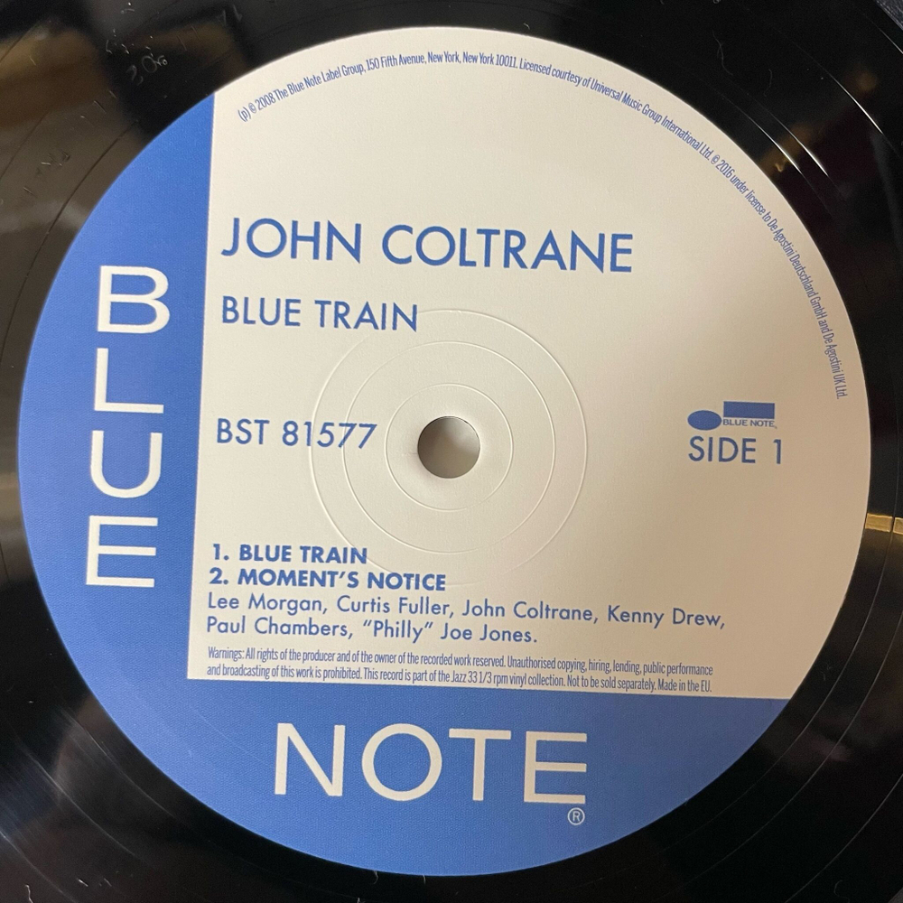 Виниловая пластинка LP John Coltrane Blue Train (Россия 2021) DeAgostini