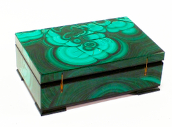 Шкатулка из малахита артикул 10870