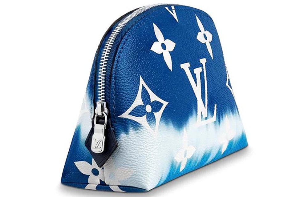 LOUIS VUITTON Cosmetic Pouch Lv Escale Bleu