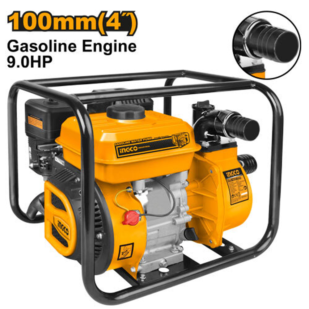 Мотопомпа бензиновая INDUSTRIAL 1500 л/мин