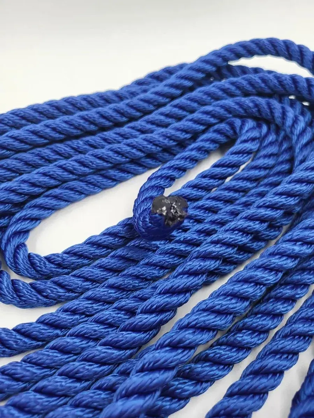 Швартовый трос 10,0 мм, 6 м, с огоном 30 см, синий