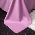 Комплект постельного белья Однотонный Сатин Премиум широкий кант на резинке OCPKR021