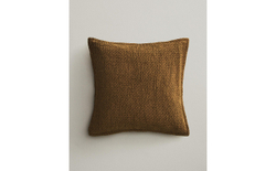 Zara Home наволочка декоративная из хлопка, горчичный, 45x45 см