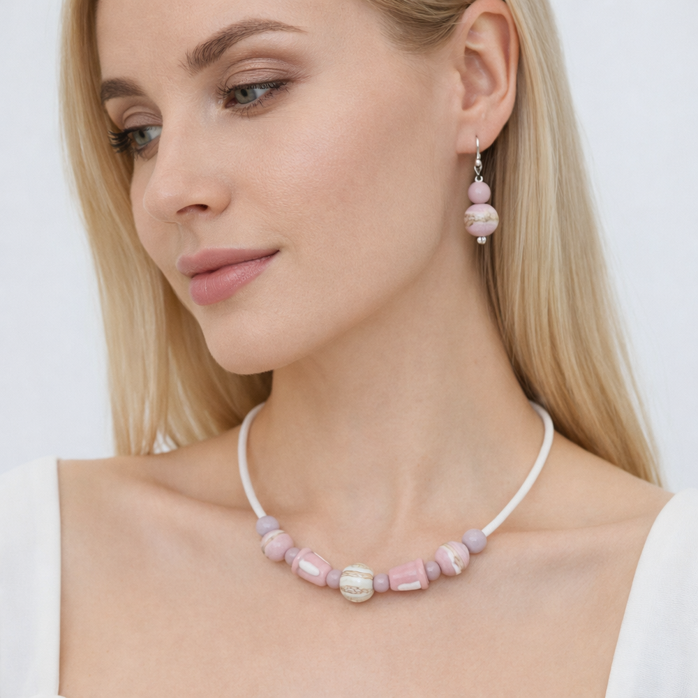 Комплект украшений из муранского стекла