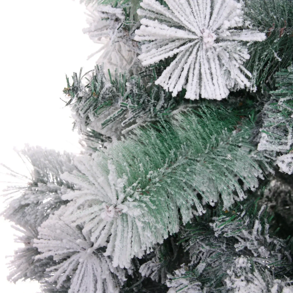 Елка «Зимняя метель» 180 см, ПВХ+леска с белым напылением (700 веток)
