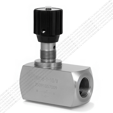 DRV16-1-10/V - Дроссель трубного монтажа c рукояткой, G3/4, обратный клапан - есть