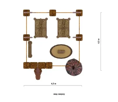 Раскопки динозавров - комплекс песочниц