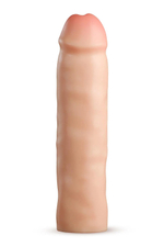Телесная насадка-удлинитель Tenacity - 21,6 см. (Цвет: телесный)