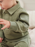 Лонгслив и джоггеры в комплекте для малышей Next K90-056, Хаки