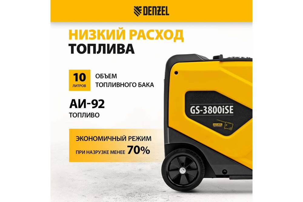 Генератор инверторный Denzel GS-3800iSE