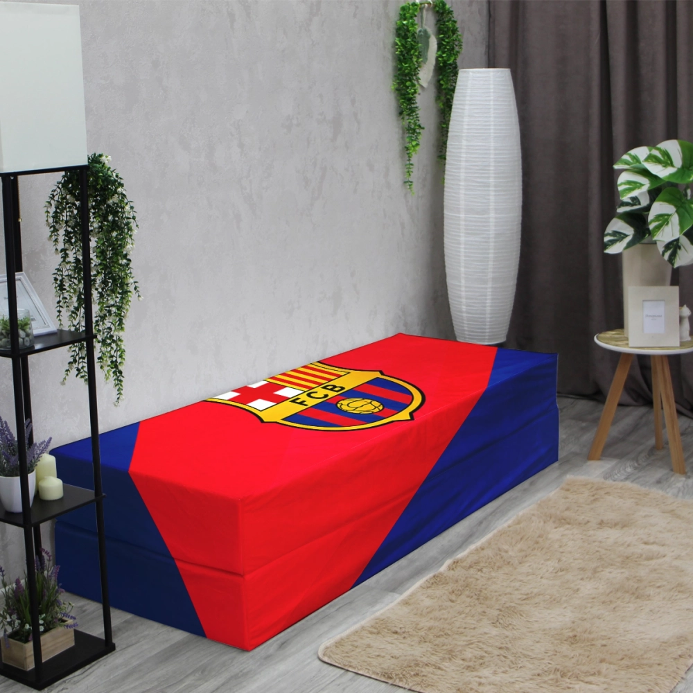 Бескаркасный диван кровать раскладной "FC Barcelona - ФК Барселона"