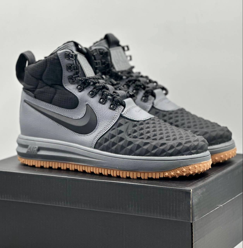 Кроссовки Nike Duckboot на меху #B22 (сер.)