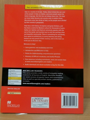 Macmillan Cultural Readers: Italy +CD Pre-Int