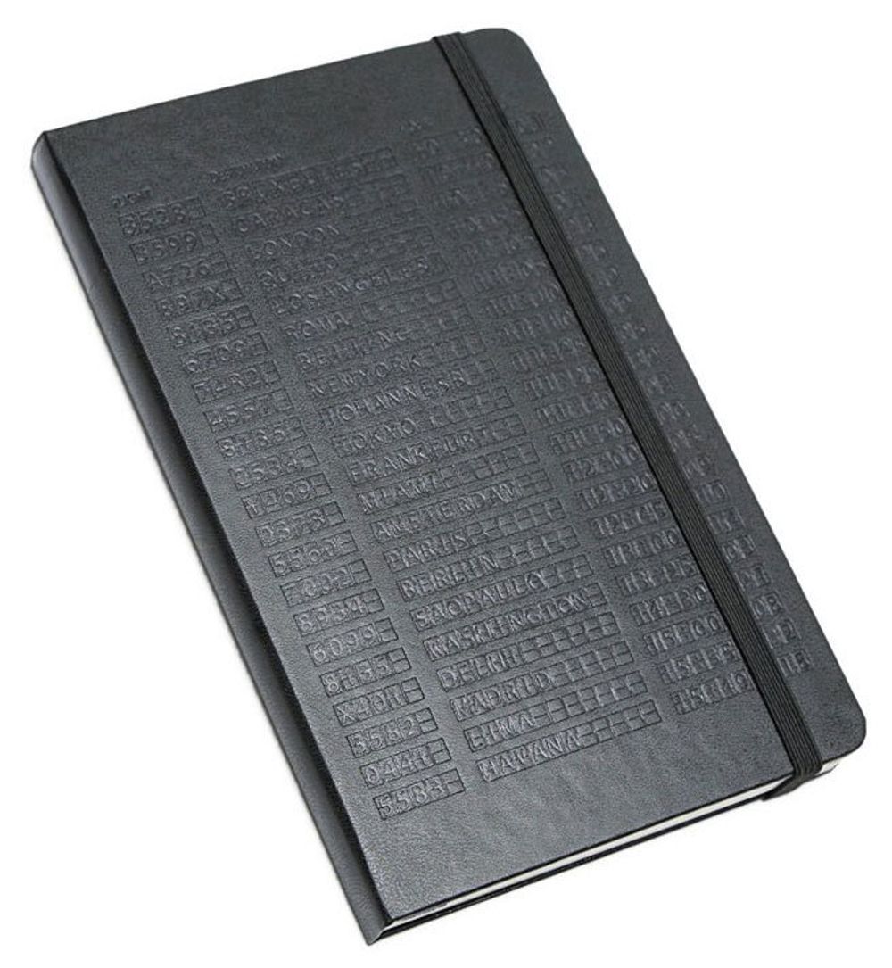 Блокнот Moleskine Passion Travel Large 130х210мм 240стр твердая обложка черный (PHTR3A)