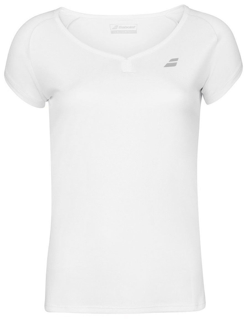 Футболка для девочки теннисная Babolat Play Cap Sleeve Top Girl - белый