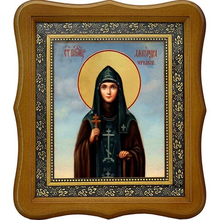 Александра Червякова, схимонахиня, преподобномученица. Икона на холсте.