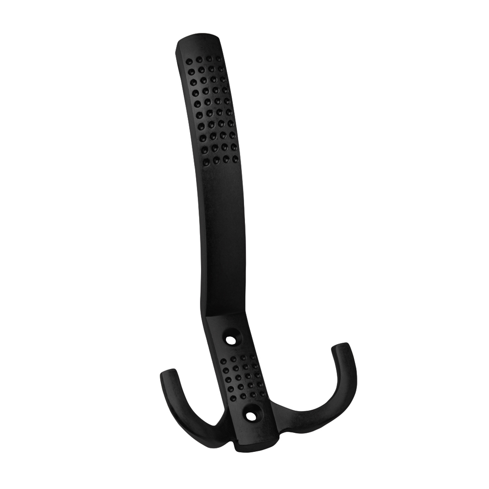 Крючок KR 0071 BL перф. 3-х рожковый матовый черный