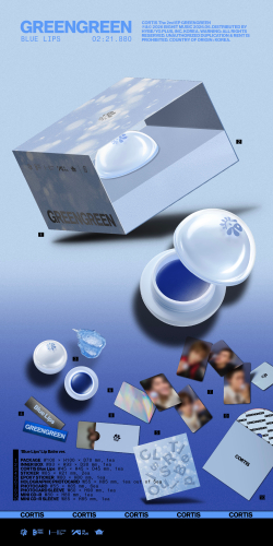 Альбом CORTIS - GREENGREEN ('Blue Lips' Lip Balm ver.)