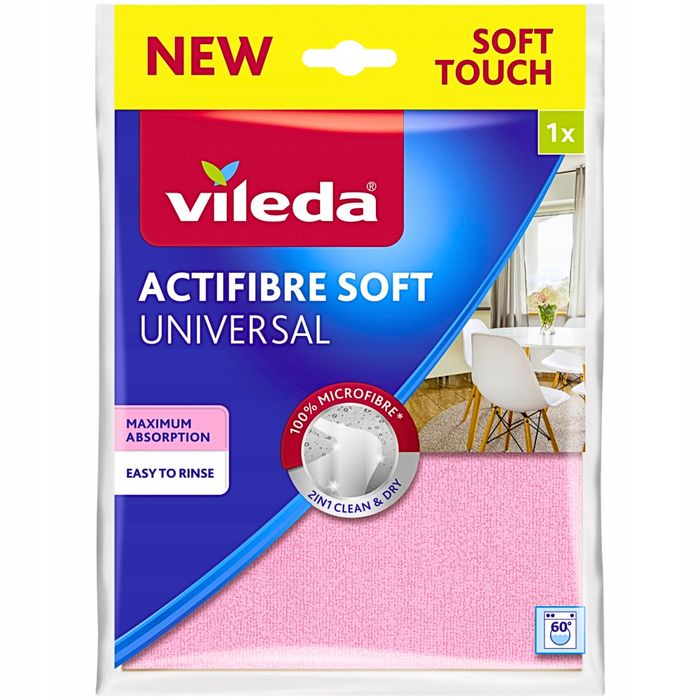 Vileda Салфетка Actifibre Soft Universal для уборки 32х27 см, 1 шт.