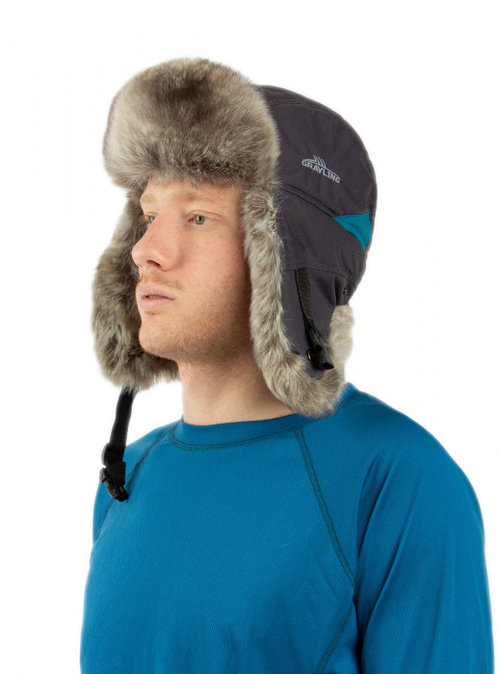 Шапка-ушанка Нельма NEW (таслан, графит) Новатекс