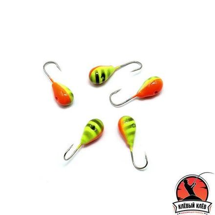 Мормышка вольф"ЯМАН"Капля с отв, р.4,5, вес 1,20 цв.аргиана