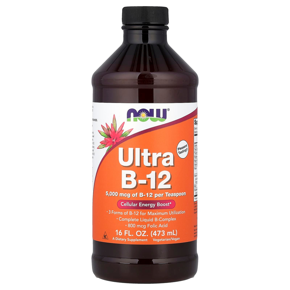 NOW Foods, Ultra B12, 473 мл (16 жидк. унций)