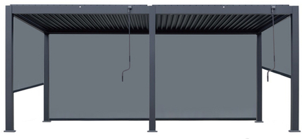 Пергола металлическая 3х6 м Tagliamento Astrol Pergola, темно-серый