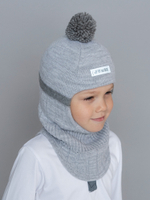 Шлем зимний вязаный (Сталь) ЧИП