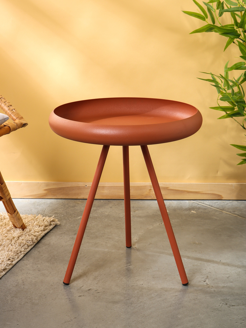 Столик кофейный текстурный "Терракотовый" 45х45х52 см