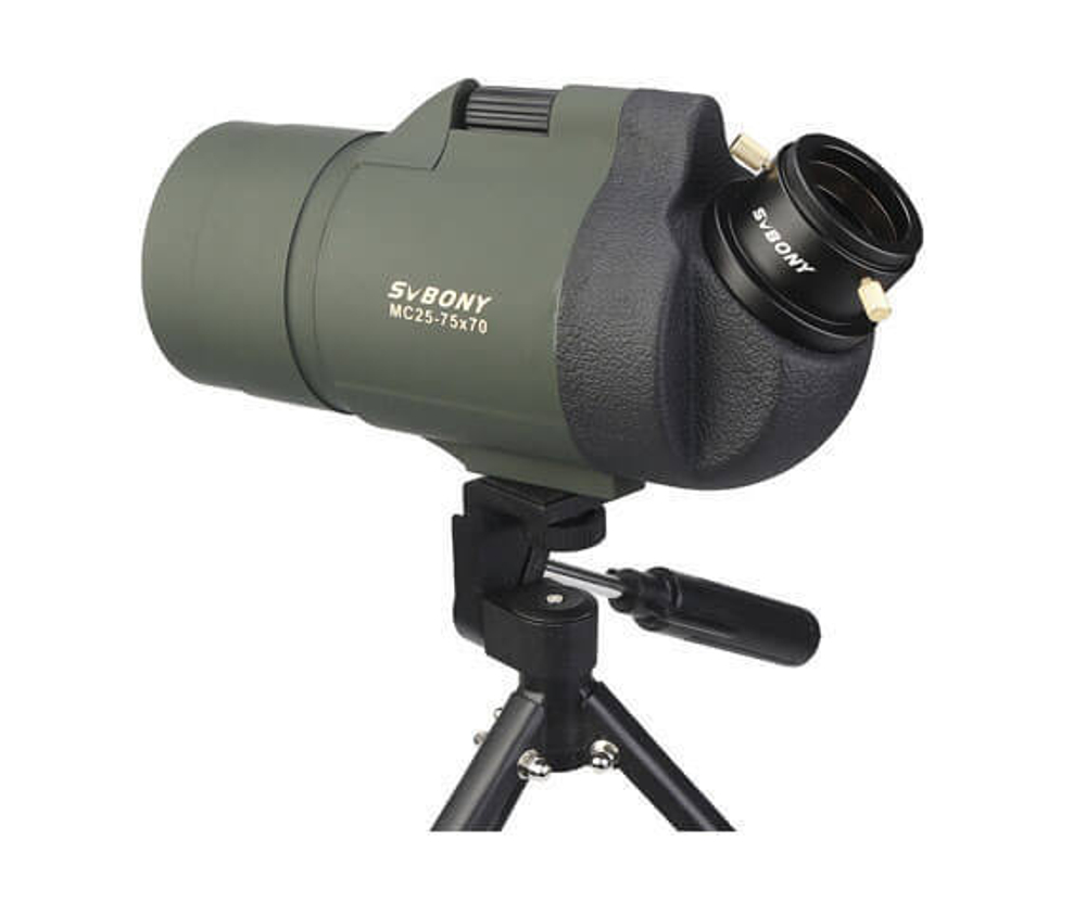 Зрительная труба SVBONY SV41 25–75x70 MAK WP со штативом - фото 3