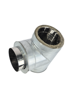 Сэндвич-тройник Ø 150x200 (укороченный) (оцин/нерж)