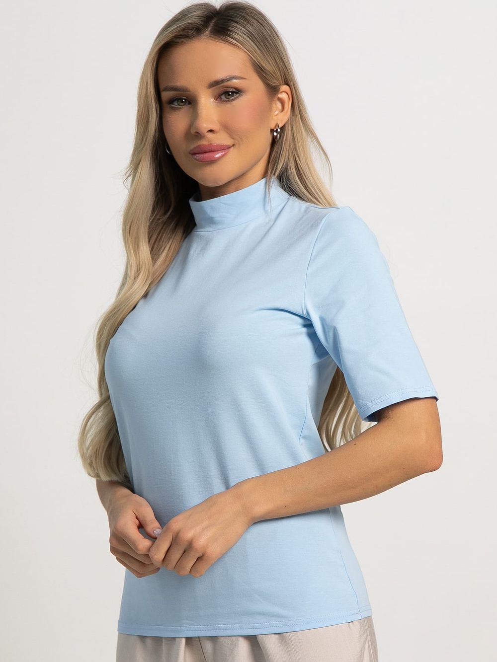 Водолазка с коротким рукавом (голубая) Б15599-50М LT Collection