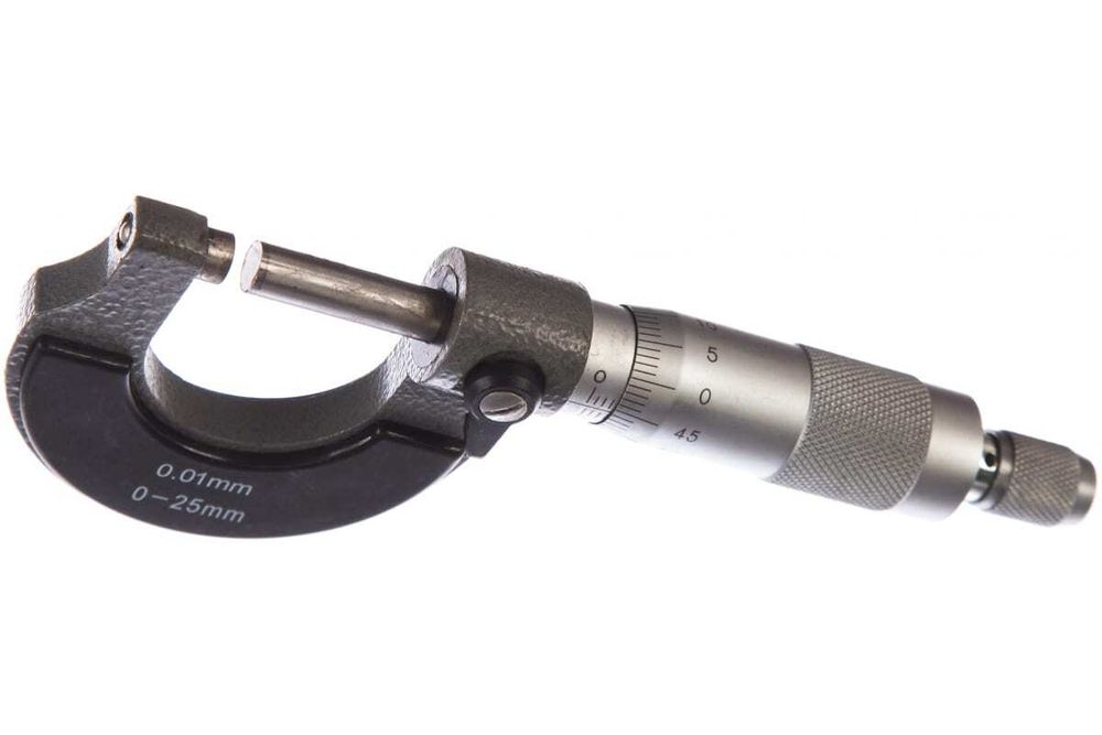 Микрометр наружный 0 - 25 мм/ 0,01 мм, 19909
