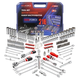 Набор инструментов 216пр. 1/4'', 3/8'', 1/2''(6гр.)(4-32мм) YATAFORCE YF-38841