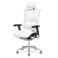 Кресло Expert Sail SAL-01 (белая кожа/черн каркас)