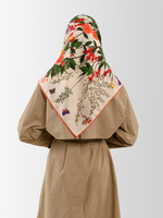 Шаль «Русский полевой букет» 100% шерсть