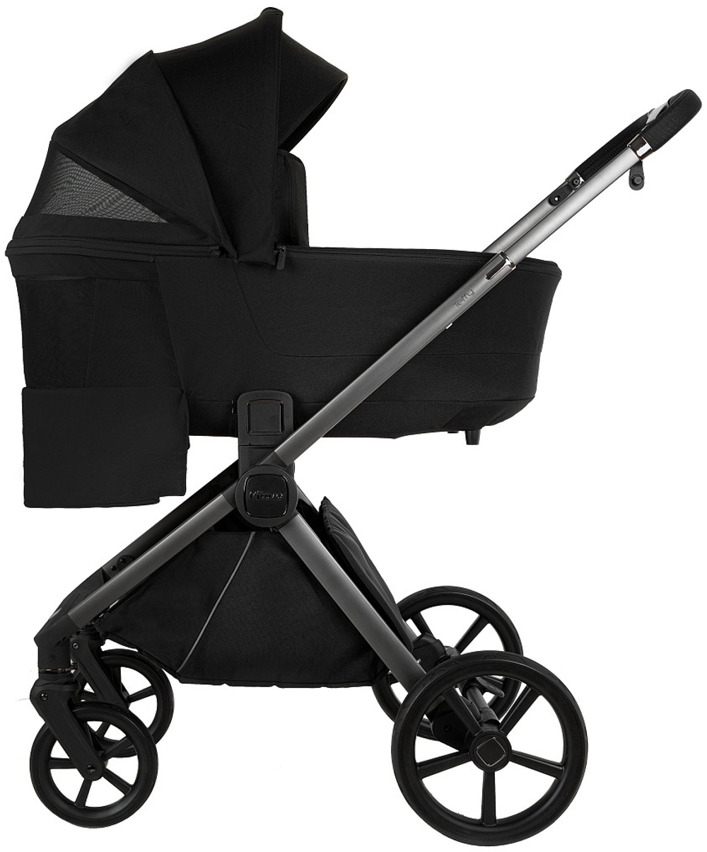 Детская коляска Pituso Teffy 2 в 1 Caviar Black/Graphite