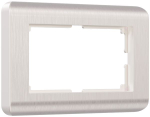 Рамка для двойной розетки Stream (перламутровый)