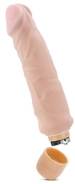 Телесный вибратор Home Wrecker - 24 см. (Цвет: телесный)