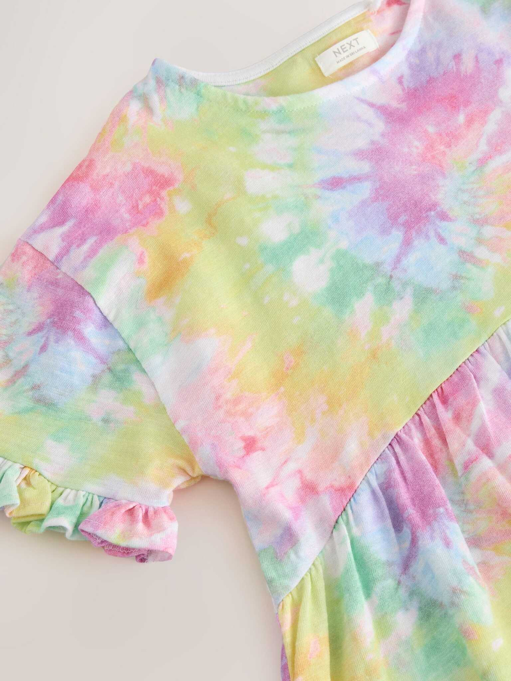 Платье для девочки Next AH9-594, Белый, Розовый, Голубой